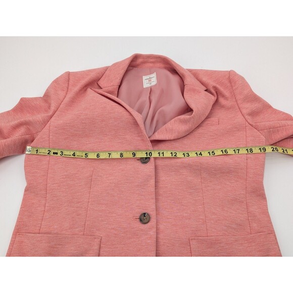 GAP Academy Heathered Pink Classic Button Down Blazer Jacket Pockets Size 10 - Picture 4 of 9